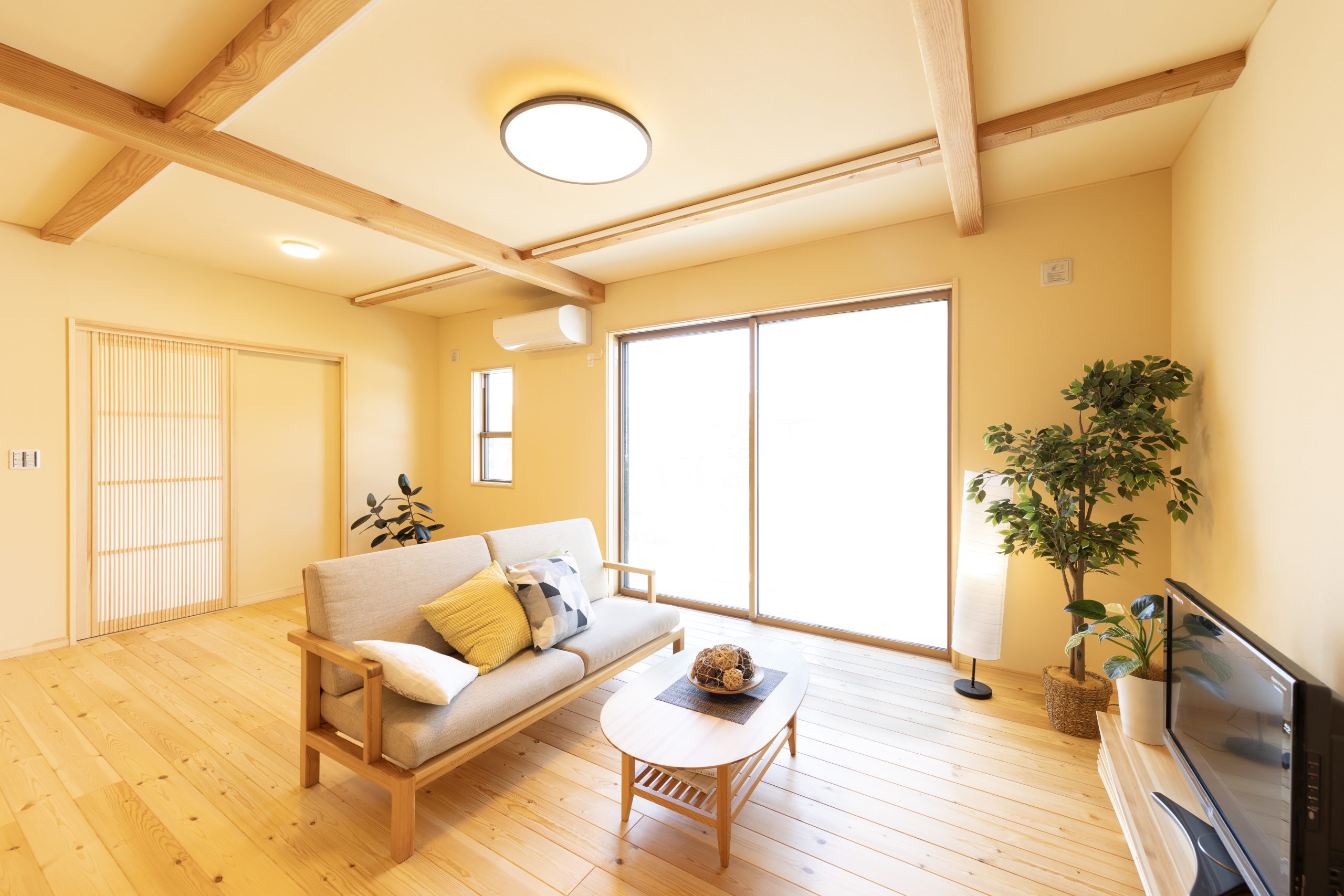 二世帯住宅のリビング