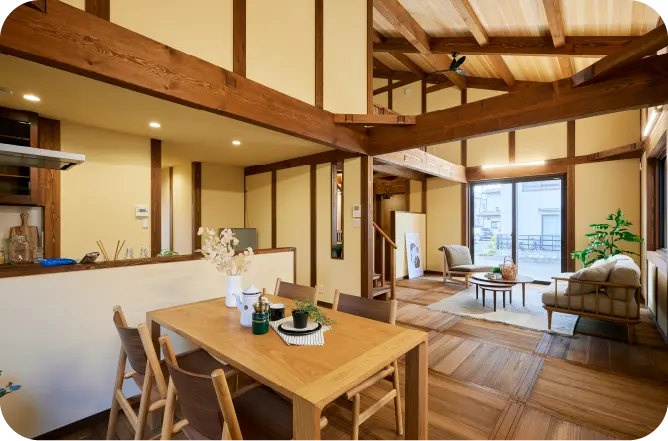 リビング　平屋　真壁