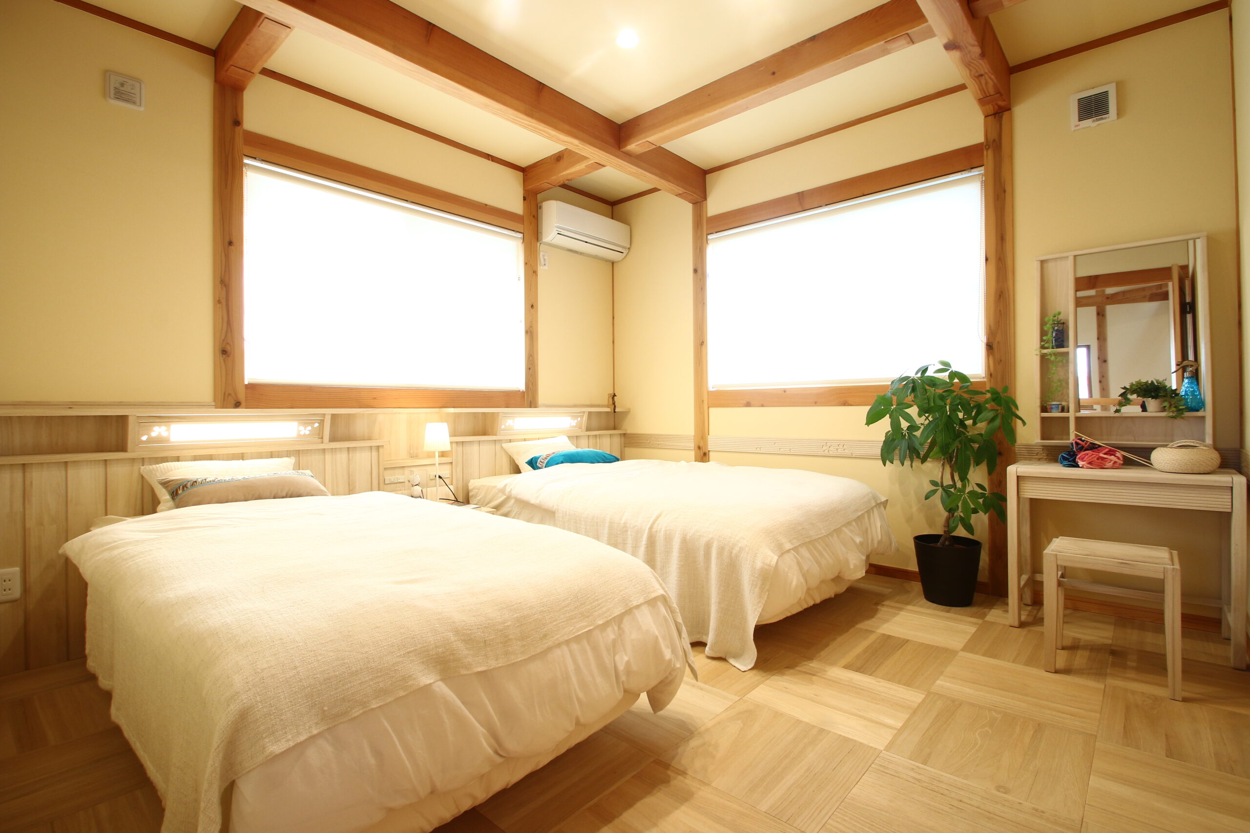 睡眠　質　寝室　桐　内装